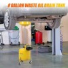 8 Gallon Portable Waste Oil Drain Tank, Air Operated Oil Lift Drainer, Adjustable Fluid Fuel Drainage with Wheels, Pressure Regulating Valve - 2 of 4