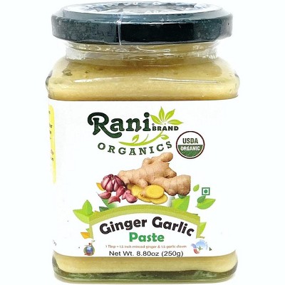 Organic Ginger-Garlic Cooking Paste 8.80oz (250g) - Rani Brand Authentic Indian Products