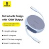 Baseus Pathfinder Series Free2Draw 3' 100W USB-C to USB-C Fast Charging Data Cable - Galaxy Blue - image 2 of 4