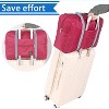 MaseiKar Foldable Travel Duffel Bag Tote Carry on Luggage Bag Spirit Airlines Personal item Sports Gym Bag Water Resistant Weekender Overnight Bags - 4 of 4