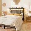 Besiost Headboards with Power Outlets and Storage Space - 2 of 4
