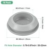 Unique Bargains Rubber Corrosion-Resistant Silicone Snap-in Locking Hole Plugs Gray - 3 of 4