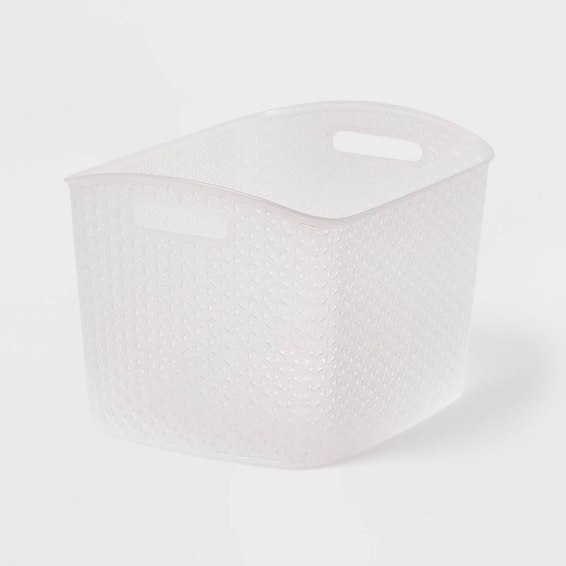 Y-Weave XL Curved Decorative Storage Basket Translucent - Brightroom&#8482;, 1 of 7