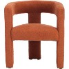 Acekool Contemporary Boucle Chair - Textured Upholstery with Curved Backrest (Multiple Colors) - 3 of 4