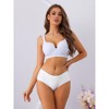 Allegra K Women's Mid-Waisted Invisible Full Coverage Light and Breathable Briefs - 4 of 4