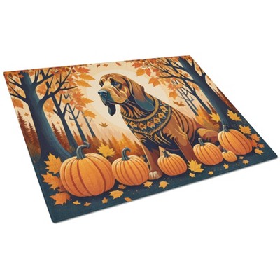 NEW Bloodhound Fall Glass Cutting Board Decorative Tempered Glass Kitchen Cutting and Serving Board Large Size Chopping Board