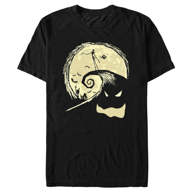 Nightmare Before Christmas Mens' Jack on Spiral Hill Oogie Boogie T-Shirt, 4 of 5