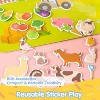 Joyfy Puffy Sticker Bookfor Kids 3-6, 3D Reusable Sticker Books Crafts Gifts for Toddlers 1-3,2-4, Farm Animlas - 2 of 4