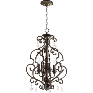 Quorum Lighting San Miguel 4-Light Entry Pendant, Vintage Copper, 18.5W x 28.5H, Dry Rated - 1 of 4