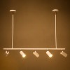 Rennnsan Linnova 50" W 5 -Light Dimmable Modern Linear Kitchen Island Pendant in Black & Bronze & White & Gold - 3 of 4