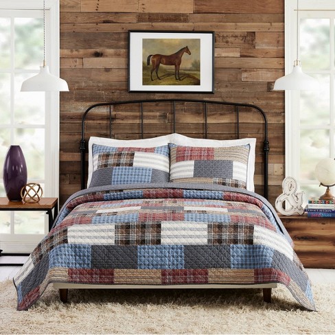 Modern Heirloom 3pc Full/Queen Cabin Quilt Set