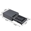 UNISOAR Biometric Fingerprint Jewelry Safe Home Leather Wrapped Slide-Away Drawer Digital Keypad & Fingerprint Lock - 4 of 4