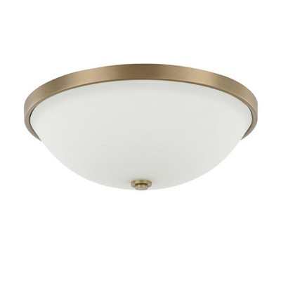 Capital Lighting Perkins 3 - Light Flush Mount in  Aged Brass