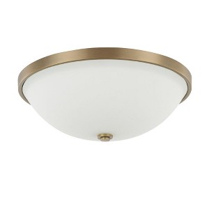 Capital Lighting Perkins 3 - Light Flush Mount in  Aged Brass - 1 of 2