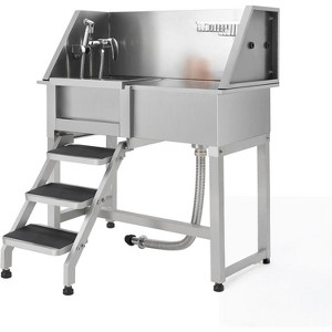 Professional Stainless Steel Pet Dog Bathing Station With Stairs - 1 of 4