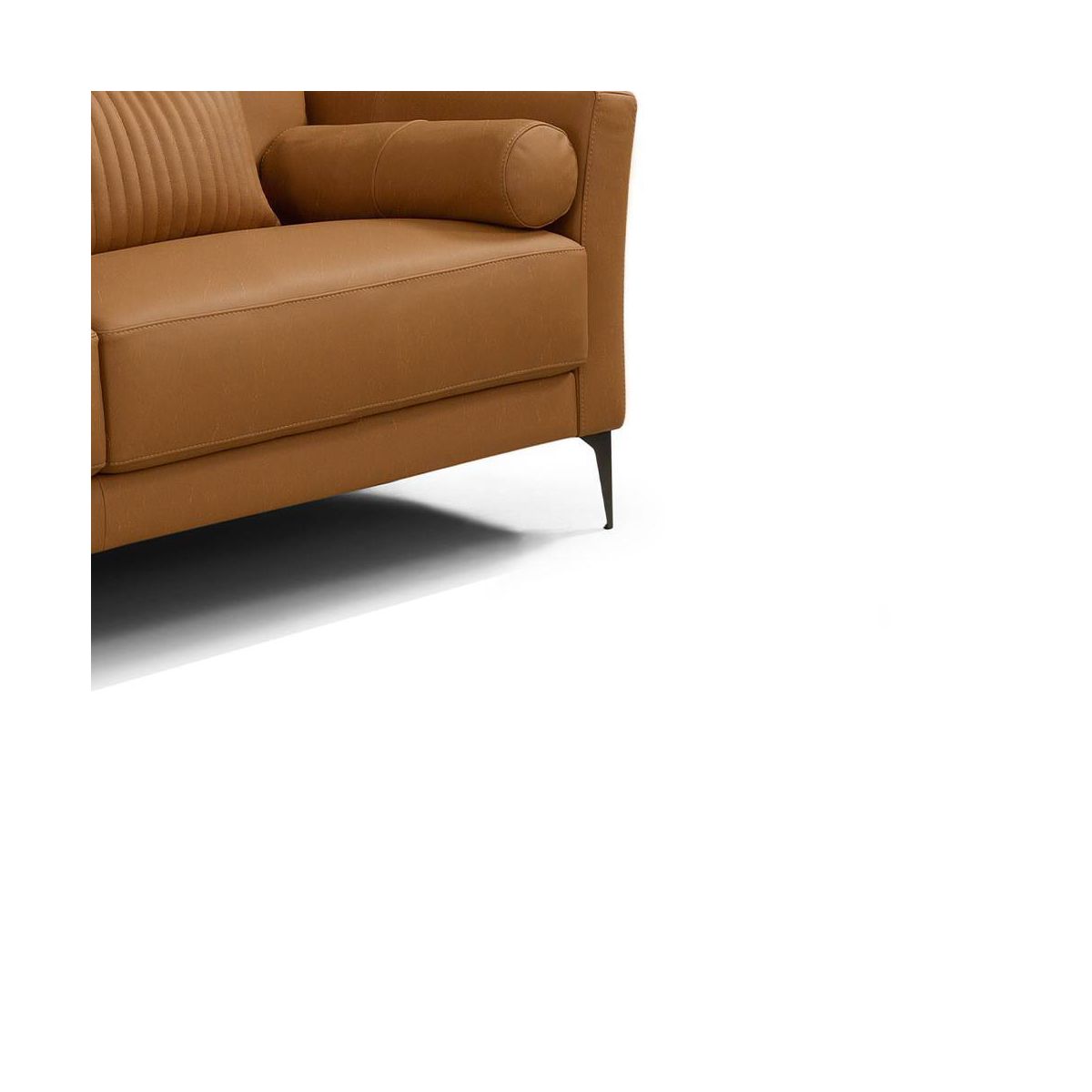 68" Tussio Sofa Saddle Tan Leather - Acme Furniture - thumbnail 6