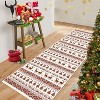 GustoWave Snowflake Christmas Holiday Decorative Area Rug for Bedroom Living Room, White - 2 of 4