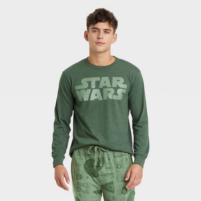 Men's Star Wars Pajama Set - Heathered Green L