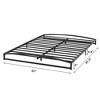 Coolmee Low Bed Frame Twin/Full/Queen/King Size, 6 Inch Heavy Duty Metal Platform Bed Frame with Arch Design, Strong Bearing Capacity - 2 of 4