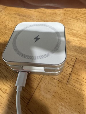 Just Wireless 3-in-1 Magnetic Collapsible Wireless Charger - White : Target