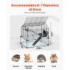 VEVOR Hamster Cage, 360° Viewing Transparent Hamster Habitats, Small Animal Cage, 22.8 x 15 x 21.3 in, Ventilated Pet Mouse Cages, Black - 4 of 4