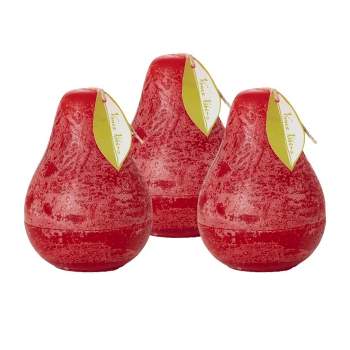 Cranberry Pear Candles - Set of 3