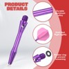 Unique Bargains 2BA Thread Aluminum Dart Shafts with Rubber Rings for Steel Tip 4 Pcs - 3 of 4