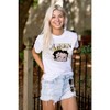 Retro Betty Boop Cartoon Queen Crown Womens Graphic T Shirt Tees Brisco Brands - 4 of 4