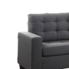 72" Earsom Linen Sofa Gray - Acme Furniture: Compact, KD Design, Wood Frame, Includes 1 Pillow - 2 of 4