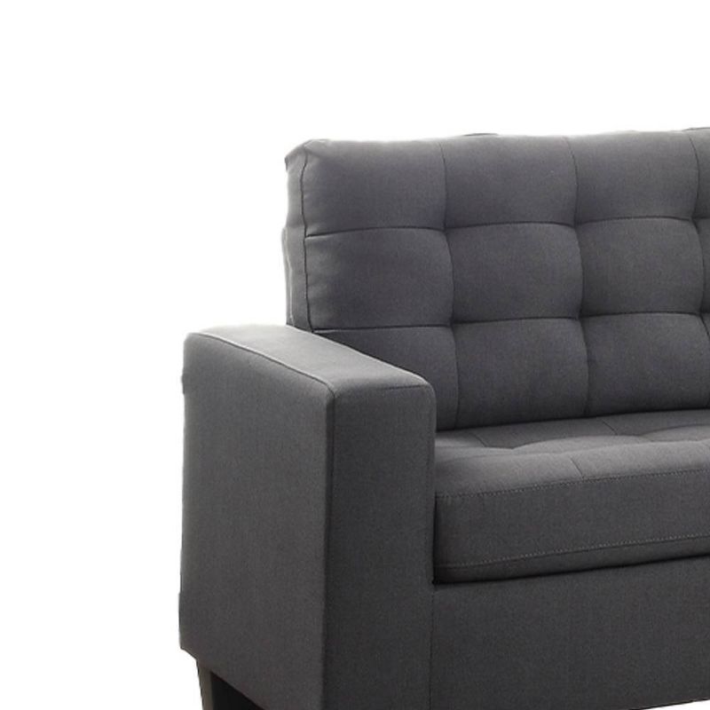 72&#34; Earsom Linen Sofa Gray - Acme Furniture, 3 of 7