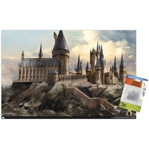 Trends International The Wizarding World: Harry Potter - Hogwarts at Sunrise Unframed Wall Poster Prints - 1 of 4