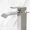 ChicFurnit Bathroom Sink Faucet Waterfall Design Single Handle for Modern Bathrooms, Silver, 10.4"*8.1"*3" - 2 of 4