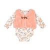 Nicole Miller Infant Girls 4 Piece Faux Fur Vest Set - 3 of 4