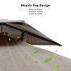 PURPLE LEAF Outdoor Cantilever Umbrella with Base Large Patio Umbrella Windproof Heavy Duty Hanging Offset Umbrella for Garden Outdoor Pool - 3 of 4