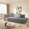 Okak Chenille Fabric 3-in-1 Convertible Futon Sofa for Living Room Bedroom,Deep Seat Sleeper Couch with Comfy Backrest & Pillows - 3 of 4