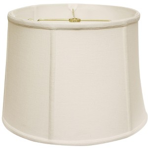 Vynxaria Retro Drum Softback Lampshades, 15"x17"x10.25" White with Washer Fitter - 1 of 4
