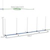SKYONE 2-Piece Dog Agility Training Set: Weave Poles, Water Spray Tube, Whistle & 600D Carry Bag - 2 of 4