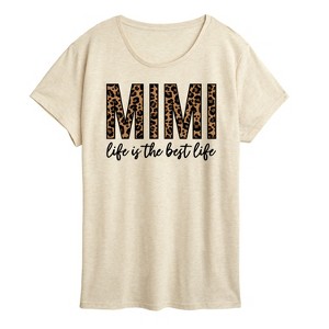 Women's - Instant Message - Mimi Life Is The Best Life Short Sleeve Graphic T-Shirt - 1 of 4