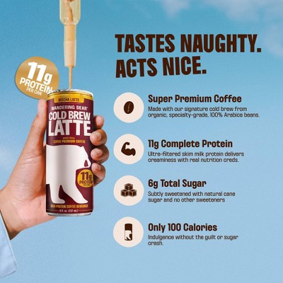 Wandering Bear Coffee Mocha Latte - 8 fl oz