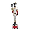 ACEPANO 64.96 in. H Classic Wrought Iron Nutcracker with Base for Holiday Decorations-Red - 4 of 4