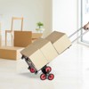 VEVOR Stair Climbing Cart, 260 lbs Capacity Stair Climber Hand Truck and Dolly, Heavy-Duty Folding Trolley Cart with Telescoping Handle, Silver - 2 of 4
