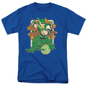 Dc Green Arrow Stars Adult T-Shirt - 1 of 4