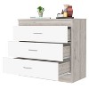 NicBex 3 Drawers Dresser for Bedroom,Chest of Drawers with White Metal Handle,Modern Freestanding Dresser,Storage Dressers for Bedroom - 4 of 4