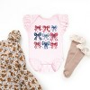 The Juniper Shop Coquette Bow Chart Stars And Stripes Flutter Sleeve Bodysuit - 3 of 4