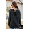 Coolmee Women's Long Sleeve Sweaters Fall Clothes Tunic Tops Loose Fit Dressy Crewneck Pullover Sweaters - 3 of 4