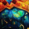 Acoinel 3 Pcs Vibrant Mandala Comforter Set with 2 Pillowcases, Green - 3 of 4