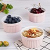 8 Oz Set of 8 Ceramic Ramekins, Porcelain Creme Brulee Souffle Ramekins for Baking, Pudding Custard Cups, Dipping Sauces, Dishwasher and Oven - 4 of 4