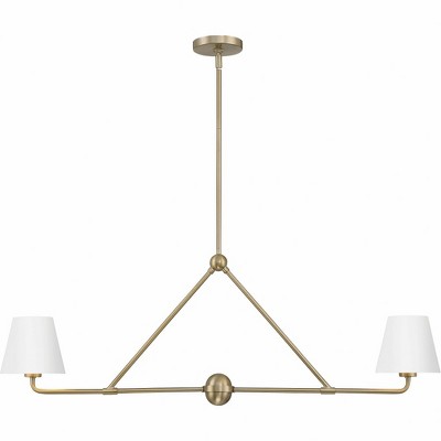 Crystorama Lighting Xavier 2 - Light Chandelier in  Vibrant Gold/White