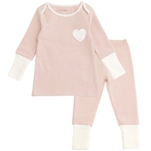 Cozeeme Modal Baby Girls Layette T-Shirt and Jogger Pants Play Set Outfit Newborn to Infant - 1 of 4
