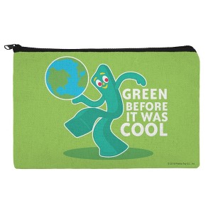 Gumby Green Before It Was Cool Earth Planet Makeup Cosmetic Bag Organizer Pouch - 1 of 4